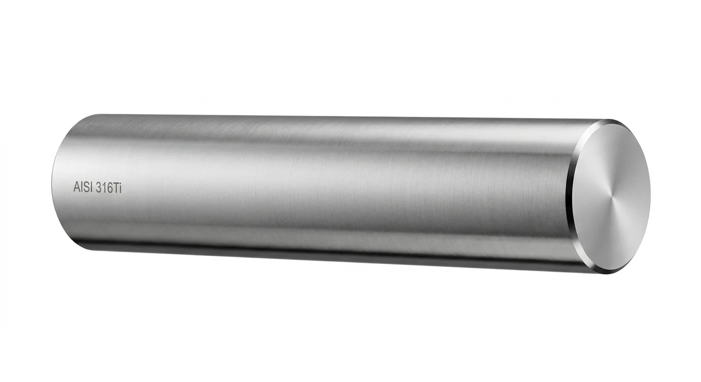 Premium ASTM A276 AISI 316Ti stainless steel round bar with bright finish for chemical processing applications.